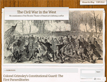 Tablet Screenshot of civilwarinthewest.com